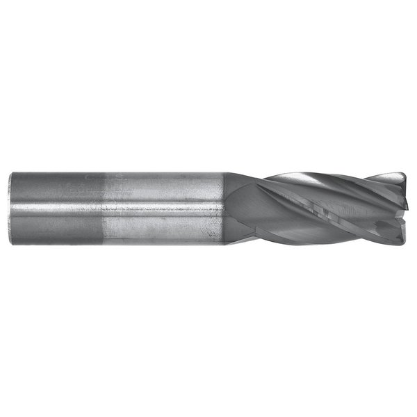 Cgs Tool 4Fl Std Cr End Mill 1/2" Dia 1" Loc 3" Oal W/.125 Rad & Altin Coating CR143-5000.125-ALTiN